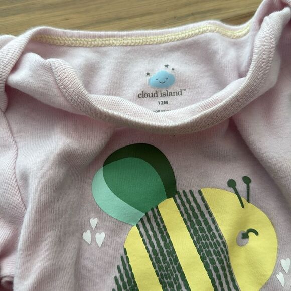 Cloud island Onsie Set - Pink, Yellow, and White - Picture 4 of 4